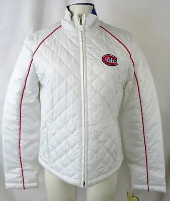 Montreal Canadiens Women Small Or Large Full Zip Quilted Jacket AMLC 40 • $50.99