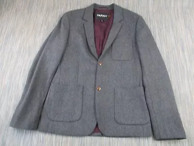 Farah Jacket Blazer Mens 38R Wool Blend Tweed Style Grey Vintage Buttons • £34.77