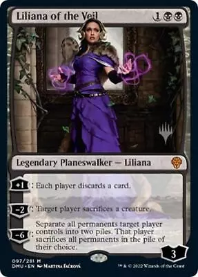 MTG Liliana Of The Veil Near Mint Normal Promo Pack: Dominaria United • $13.99