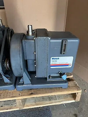 $850 • Buy Welch DUO-SEAL Series Vacuum Pump 1376, Two-Stage Belt-Drive, W/ Emerson Motor.