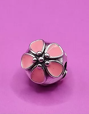 Cherry Blossom Clip Charm Bead For Bracelet S925 Sterling Silver • £9.99