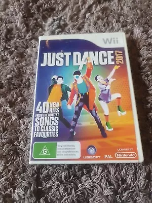 JUST DANCE 2017 - NINTENDO WII - Complete With Manual  • $32.95