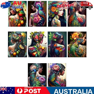 $6.17 • Buy 5D Full Drill Diamond Painting Girl's Back Embroidery Art Decor Cross Stitch DIY