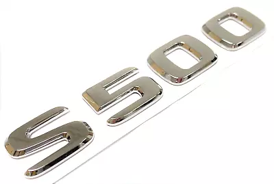 #2 S500 Chrome Fit Mercedes Rear Trunk Emblem Badge Nameplate Decal Letters • $12.99