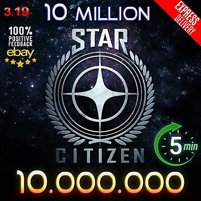 £3.95 • Buy Star Citizen 10 Million AUEC - 10000000 Credits - EXPRESS DELIVERY - 3.19 LIVE