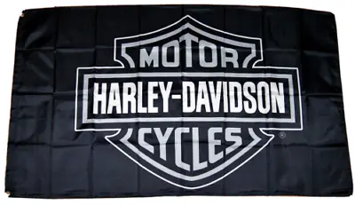 Harley Davidson Motorcycle 3'x5' Flag Banner Man Cave Garage Shop Fast Shipping • $14.94