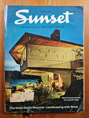 Vintage Sunset Magazine APRIL 1967 - Mid Century Design Travel MCM 60's Style • $24.50