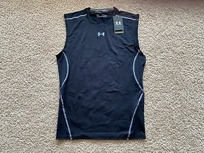 Under Armour Men's HeatGear Sleeveless Compression Shirt 1257469 • $19.95