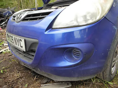 HYUNDAI I20 2009  FRONT BUMPER  BLUE - U6  C R EBAY 4 BREAKING SPARES • £50