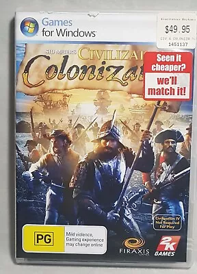 Sid Meier's CIVILIZATION IV COLONIZATION PC Video Game For Windows PG 2008 • $9.95