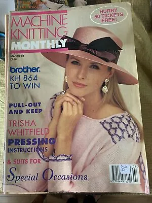 £2.50 • Buy Machine Knitting Monthly Magazine - March 1993