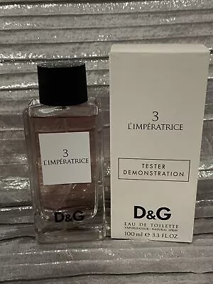 Auth. “ D&G “DOLCE & GABBANA 3 L’IMPERATRICE Eau De Toilette 3.3 Oz. NEW! • $104.99