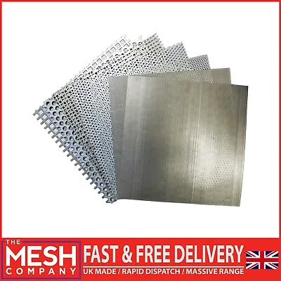 £3.99 • Buy 3mm Stainless Steel (3mm Hole X 4.5mm Pitch X 1.2mm Thick) Perforated Mesh Sheet
