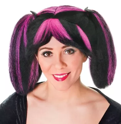 Bristol Novelty BW797 Steampunk Wig   For Women   Black And Pink Accessory One  • $8.89