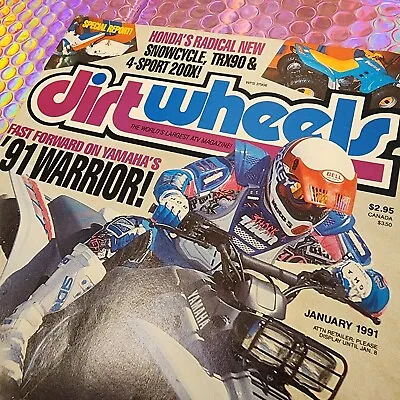 Dirt Wheels Magazine January 1991 Vintage ATV Magazine AMA Desert Riding Polaris • $38