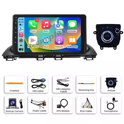 Car Stereo Radio Apple Carplay Android 12 GPS WIFI For Mazda 3 Axela 2014-2019 • $123.99