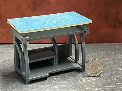 Dollhouse Miniature Computer Desk 1:12 One Inch Scale Dollys Gallery D256 • $12.99