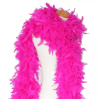  Fuschia 180 Grams Chandelle Feather Boa Dance Party Halloween Costume • $26.95