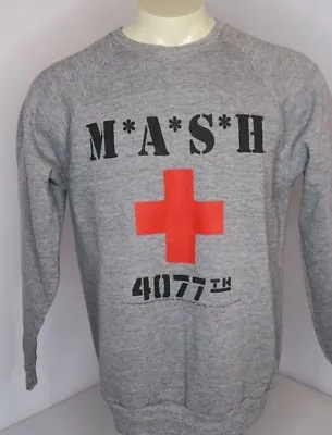 Vtg 1972 M*A*S*H MASH Comedy Movie PROMO TV Series Gray Crewneck Sweatshirt XL • $174.99