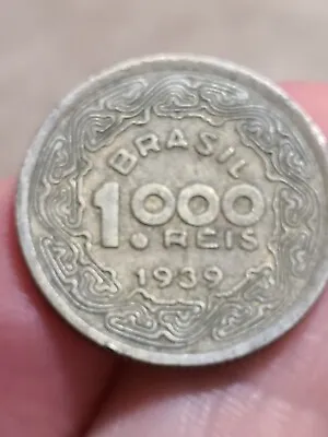 1939 Brazilian 1000 Reis Coin • $9.97