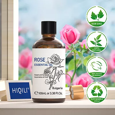 $22.07 • Buy Rose Essential Oil 100% Pure Natural Diffuser Aromatherapy Therapeutic Skin SPA