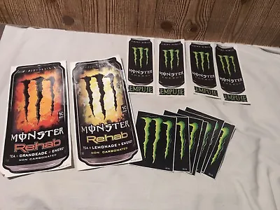 13x Monster Energy Can Stickers Decals 11 X4.5 (2x)  • $14.95