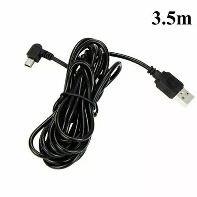 3.5M USB MINI 5Pin Left Angle Male To USB 2.0 A Male Plug Cable Lead Black • $6.42