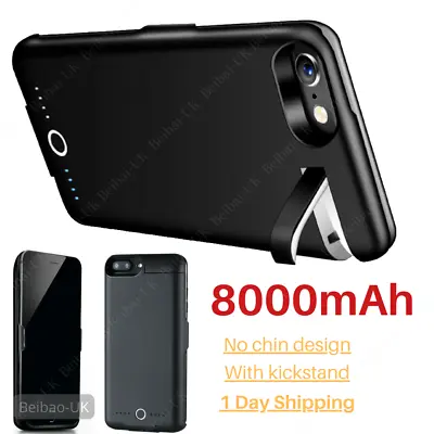 8000mAh Battery Charger Case Power Bank Cover For IPhone 6 6s 7 8 Plus SE Black • $19.38