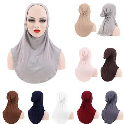 Under Scarf Hijab Cap Muslim Women Neck Cover Islamic Ninja Inner Hat Headscarf • £7.55