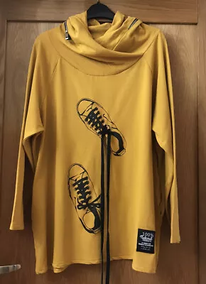 £6.50 • Buy Womens Oversize QUIRKY Lagenlook COWL NECK Tunic TOP 16 Used Once 😺