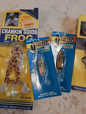 Lot Of 5 Vintage Renosky Lures Nos  • $28