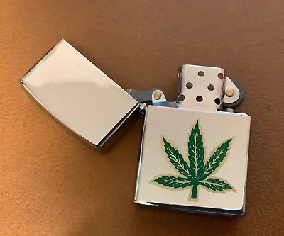 Designed Cannabis Cigarette Petrol Lighter- New • £5.49