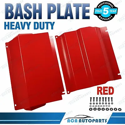 $124 • Buy Steel Bash Plates For Mitsubishi Triton MQ/MR 2015-Current RED