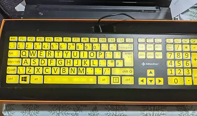 Editors Keys Backlit Large Type Keyboard Visually Impaired Partially Sighted • £45