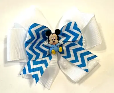 Beautiful Disney's Baby Mickey Mouse Inspired Hair Bow For Girls. • $10.95