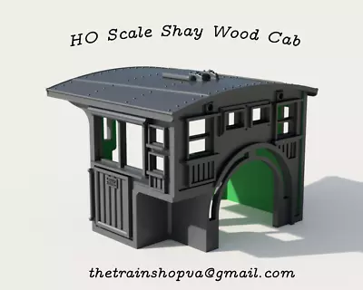 HO/HOn3 Scale Shay Wooden Cab For A MDC Roundhouse Custom Designed • $47.04