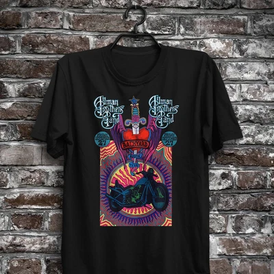 $17.95 • Buy The Allman Brothers Band T-Shirt Backyard Texas Concert Tour Poster Classic