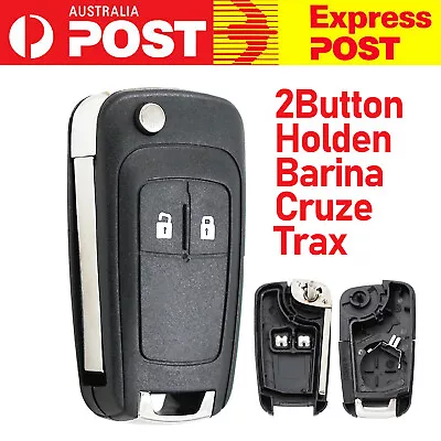 Key Shell Case Fob Fits Holden Remote Blank Cover Flip Barina Trax Cruze 2B • $11.09