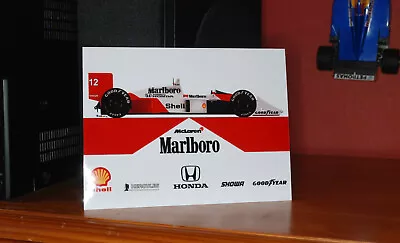 Ayrton Senna McLaren MP4/4 F1 Metal Sign Wall Art Garage Shed - Scuderia GP • $13.89