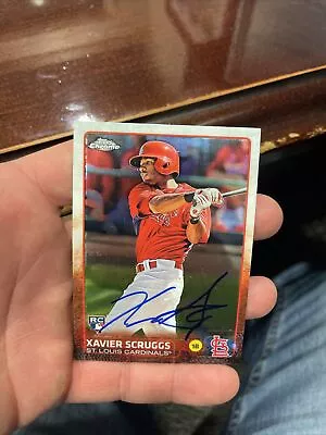 Xavier Scruggs 2015 Topps Chrome 166 St Louis Cardinals Auto • $10