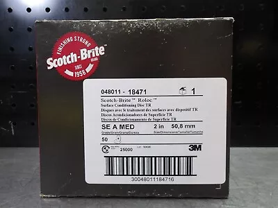 50 NEW! 3M Scotch-Brite Roloc 2  SE Surface Conditioning Disc SE-DR A/O Medium • $15.50