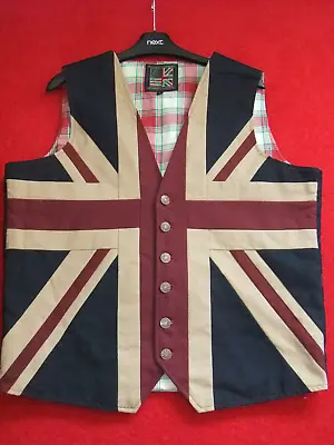 Union Jack Waistcoat Coronation. Size L • £55