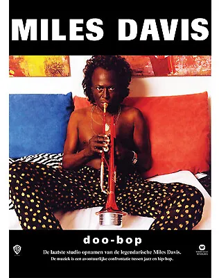 Miles Davis  Doo- Bop 1992 Poster • £23