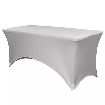8 Ft Rectangular Fitted Spandex Tablecloths Party Folding Elastic Table Covers • $33.74