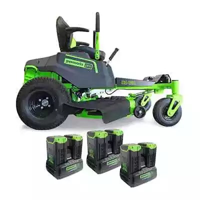 GREENWORKS 60V 8AMP CORDLESS 42” Zero Turn Ride On Lawn Mower Kit 7400807AU • $9995