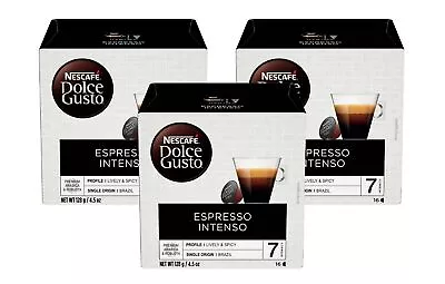 Nescafe Dolce Gusto Coffee Pods Espresso Intenso 16 Pack Of 3 • $30.79