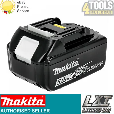 Genuine Makita BL1850B 18v 5.0ah LXT Li-ion Makstar Battery • £66.90