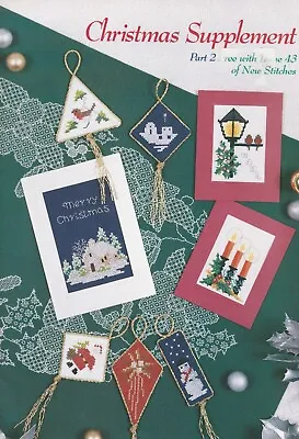 Christmas Supplement New Stitches Mary Hickmott Cross Stitch Chart Book • £2.49