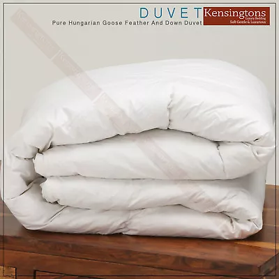 Kensingtons Luxury Hungarian Goose Feather & Down Double Bed Duvet All Tog 50/50 • £93.60