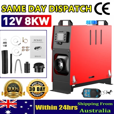 $124.99 • Buy 8KW Portable Diesel Air Heater 12V Thermostat Deisel Caravan Motorhome  Trailer